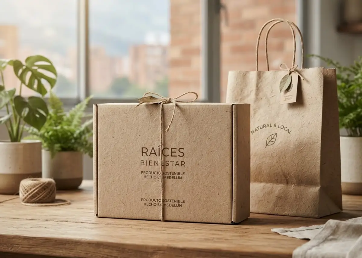 Packaging kraft reciclado