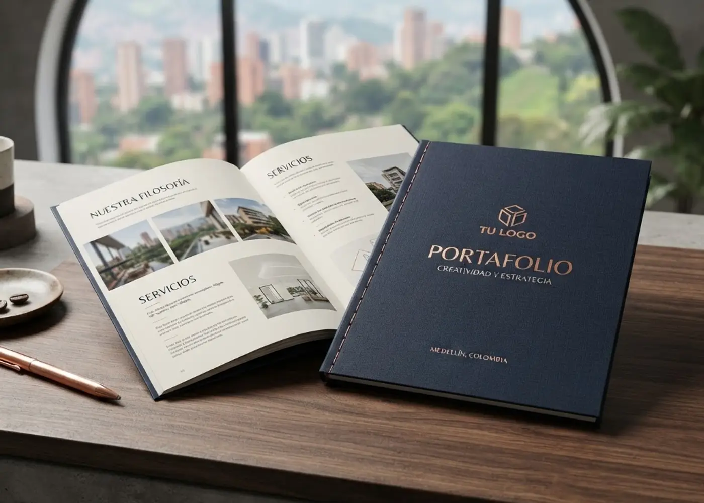 Stitched brochure