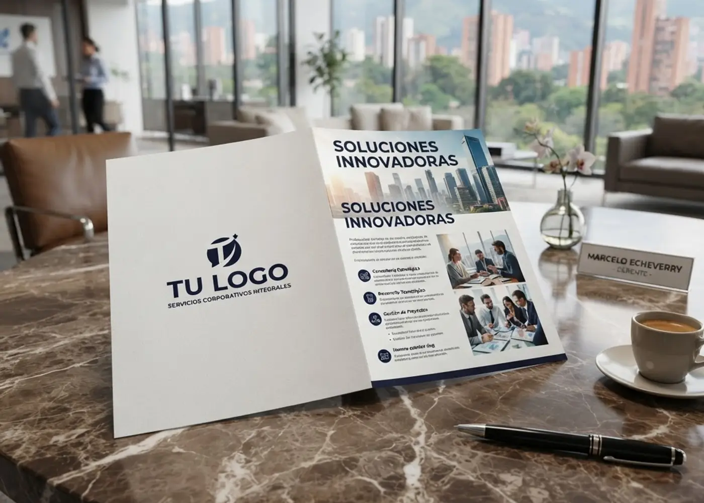 Corporate bi-fold