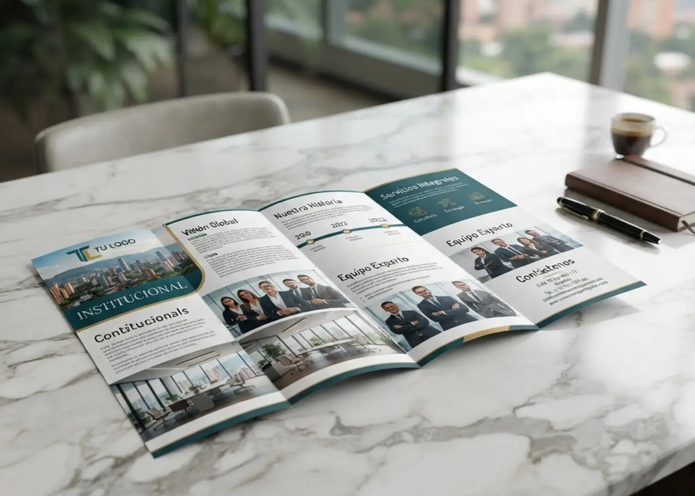 Institutional tri-fold