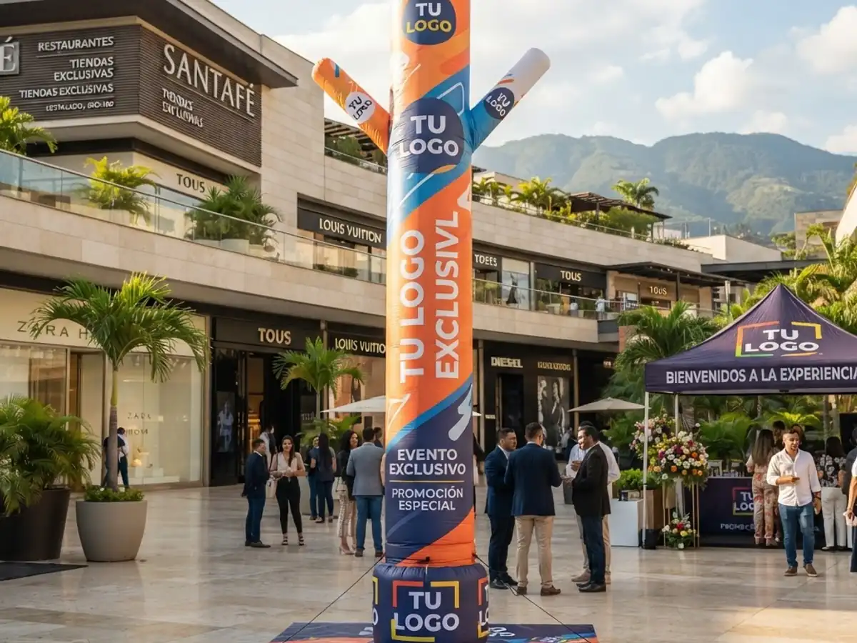 Inflatable advertising dummies for brand activations in Medellín