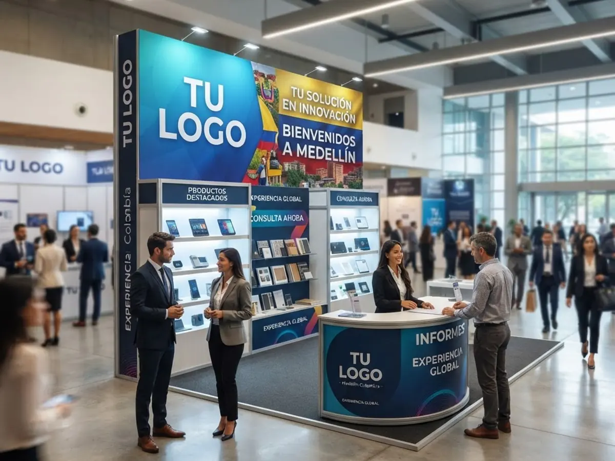 Modular exhibition stands for trade shows in Medellín