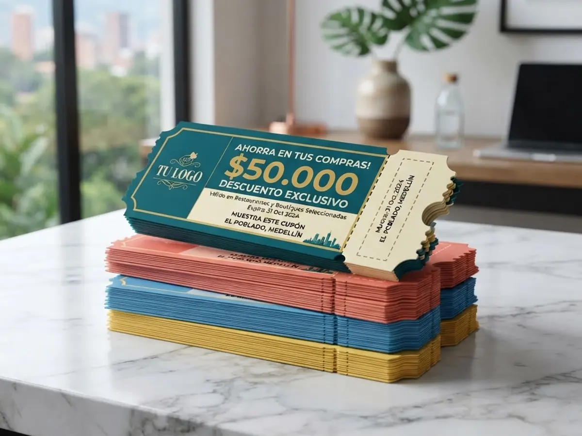 Coupons — Commercial printing and marketing in Medellín
