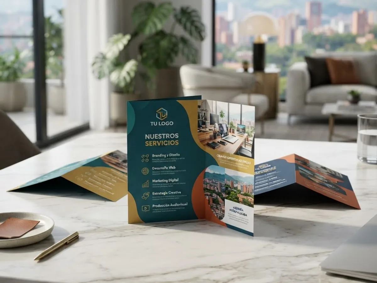 Bifold brochures — Commercial printing and marketing in Medellín