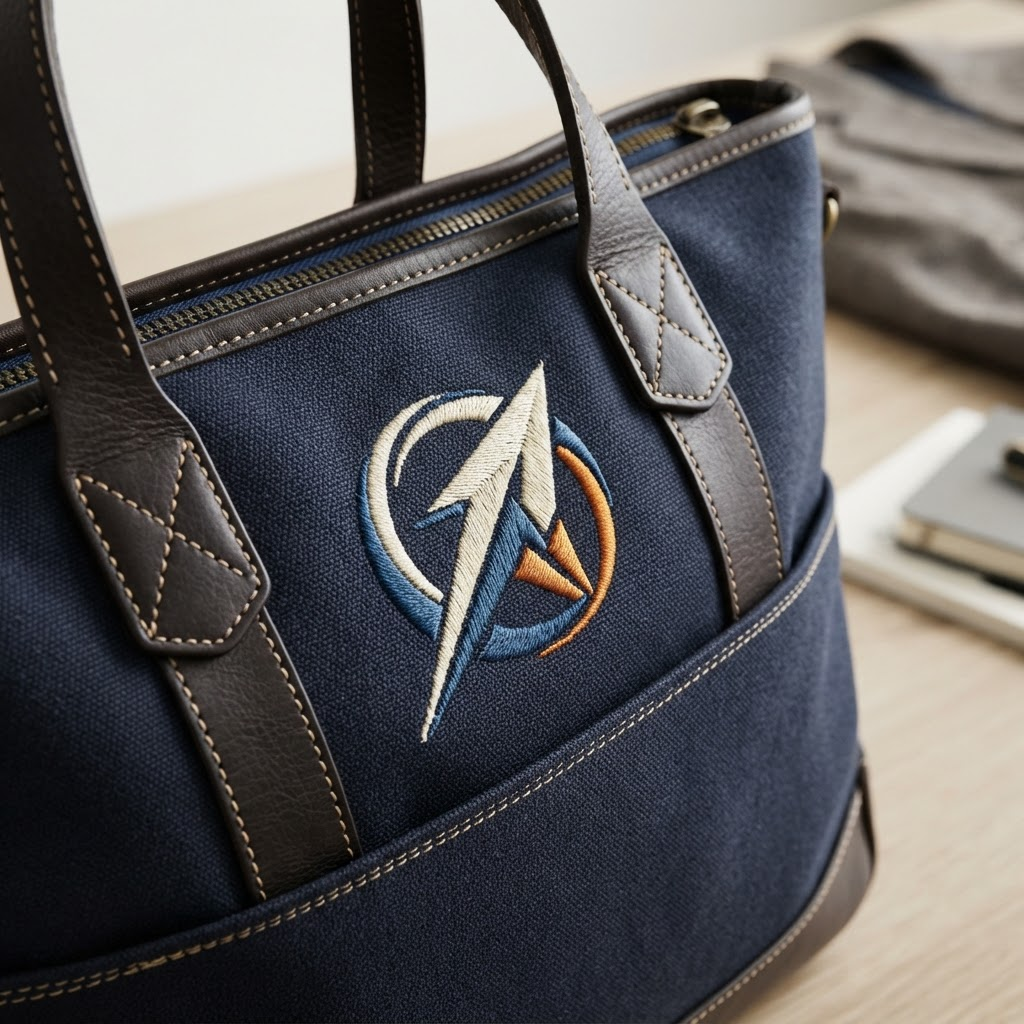 Bolsos corporativos bordados