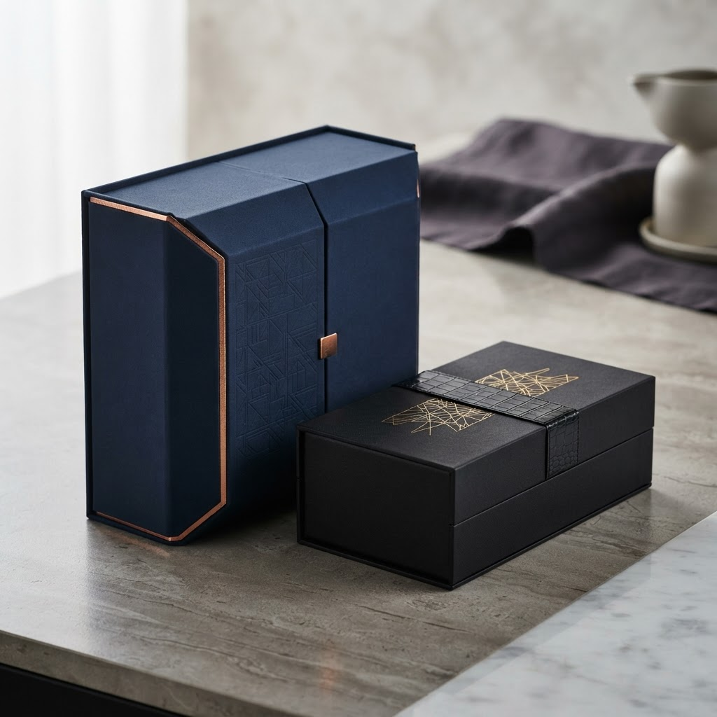 Cajas premium con acabados