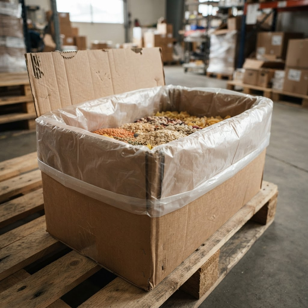 Corrugated boxes with food-safe liner