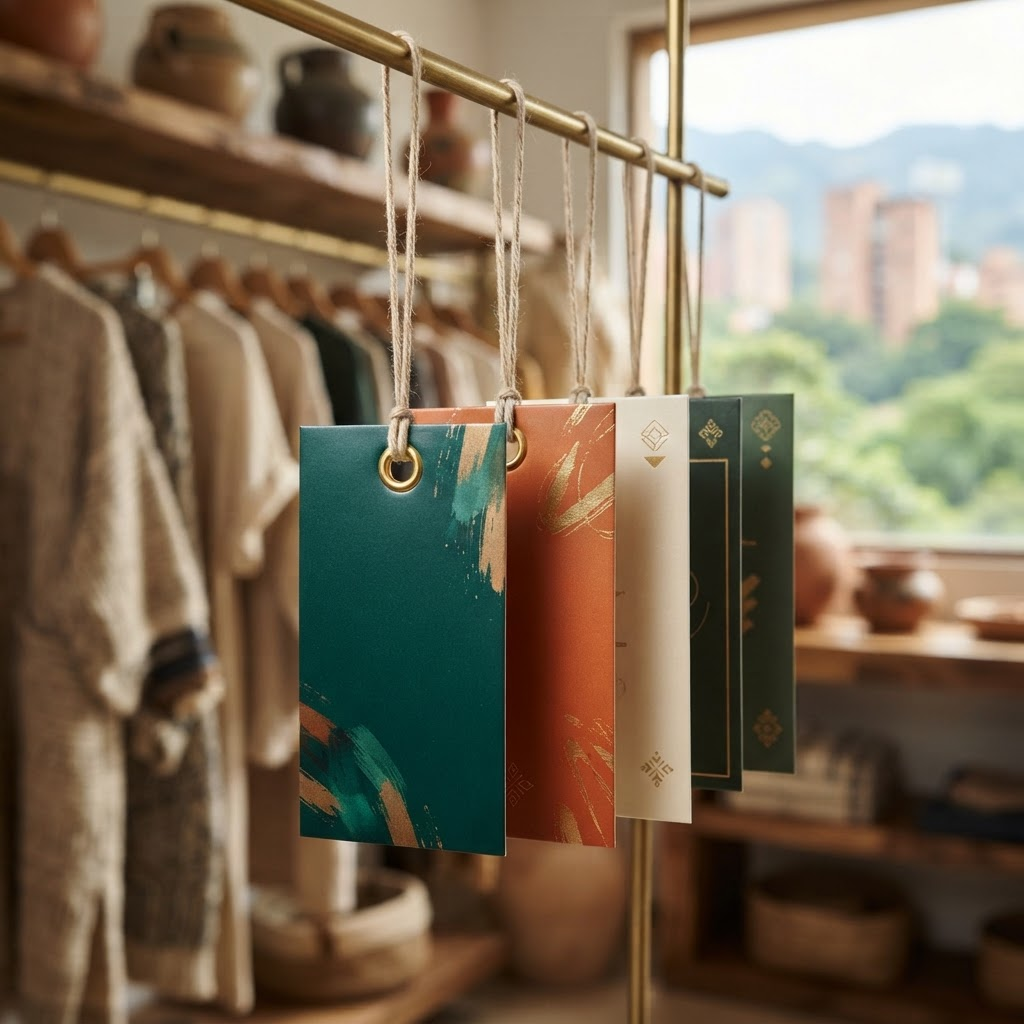 Hang tags laminados