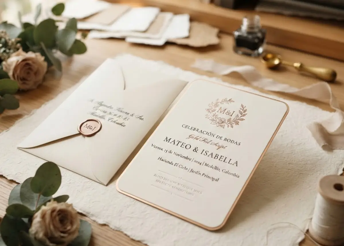 Laminated invitations