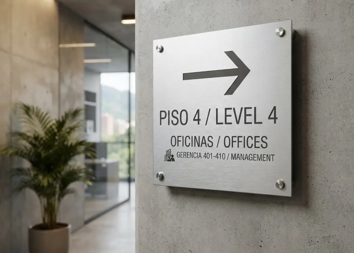 Aluminum sign