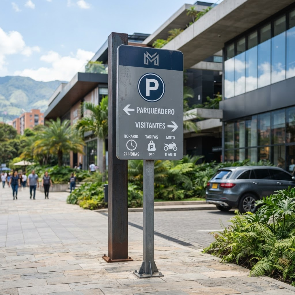 Exterior sobre poste