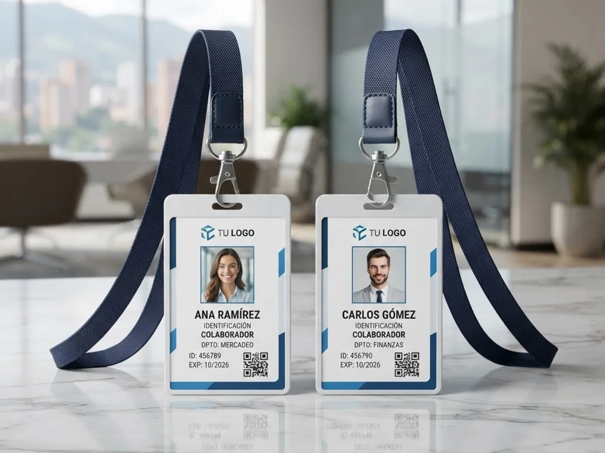 Custom employee ID cards for organizations in Medellín