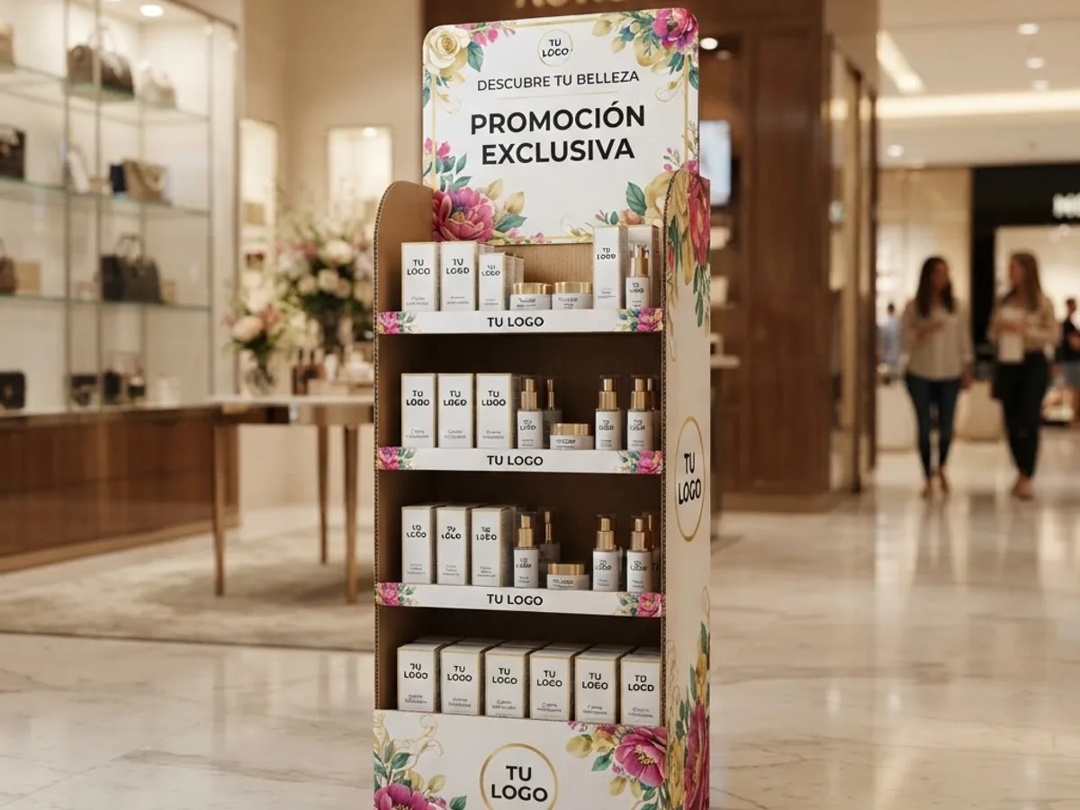 Point-of-sale display installed in a Medellín retail store