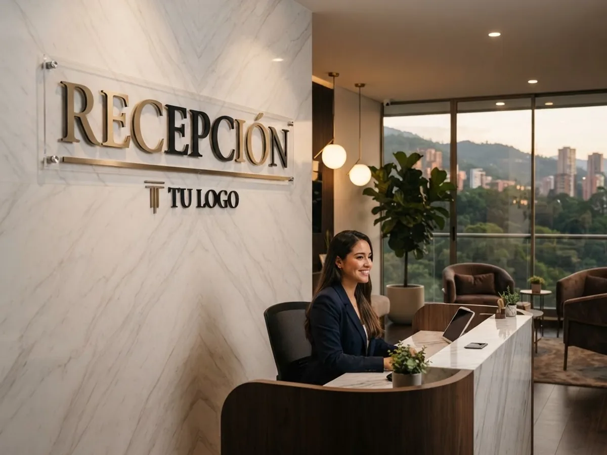 Interior signs for businesses and spaces in Medellín