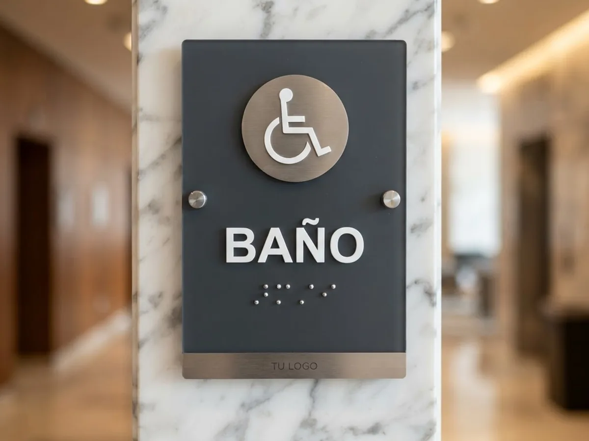 Braille signage for businesses and spaces in Medellín